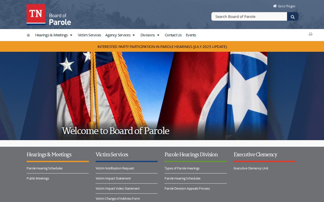 Lawrence County criminal history Tennessee Board of Parole information